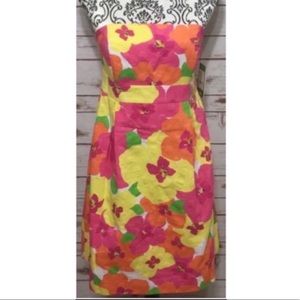 Lilly Pulitzer Strapless Floral Betsey Dress NWT